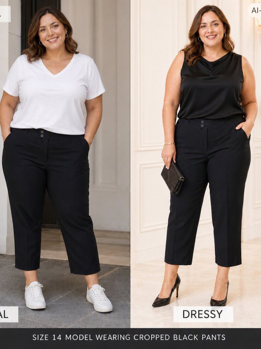 Mossimo Supply Co. Black Cropped Capri Pants